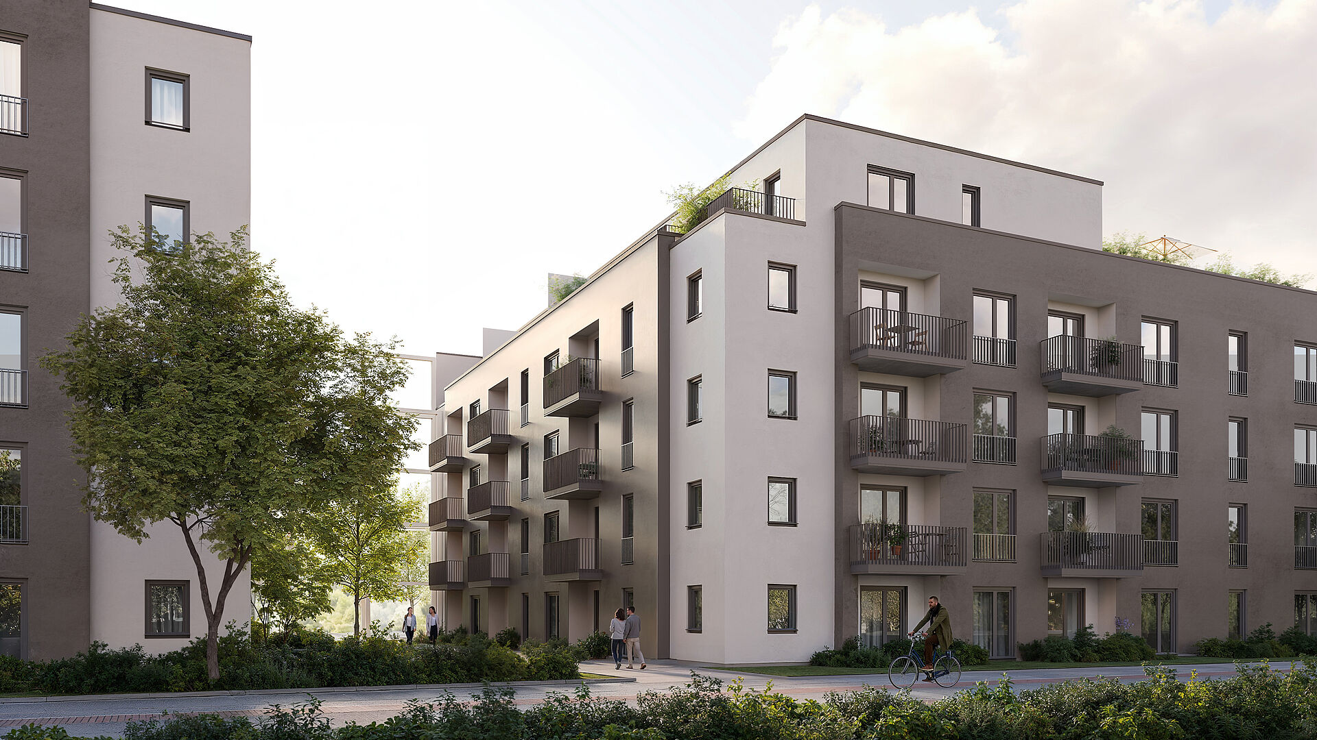 Barrierefreie 2 Zimmer mit Terrasse und Garten, QNG-zertifiziert