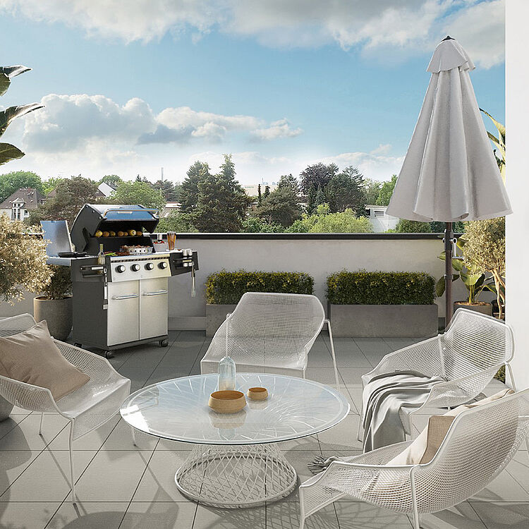 Maisonette mit Dachterrasse &ndash; gesundes Wohnen auf zwei Ebenen